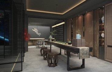 燕西华府现代简约功能区效果图