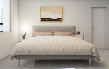 恒达盘龙湾梅苑时尚混搭卧室效果图