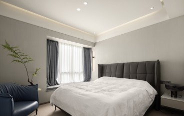 海格公馆(建设中)现代简约卧室效果图