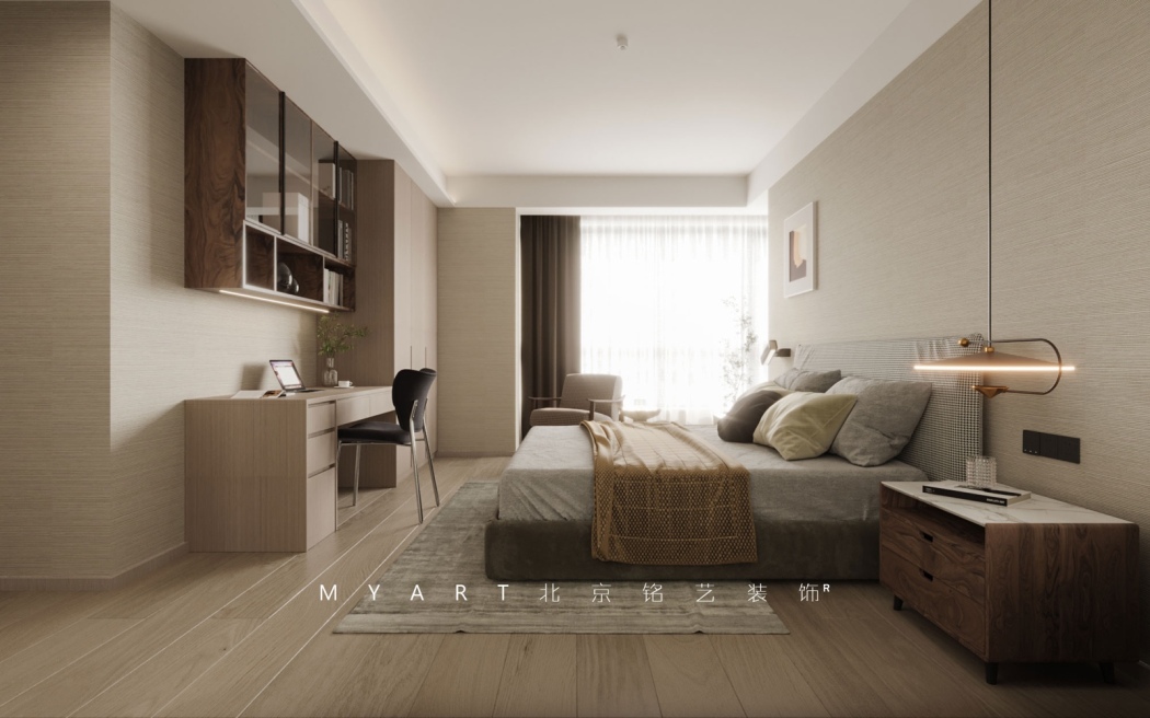 现代简约卧室效果图