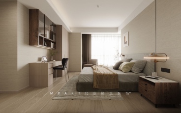 现代简约卧室效果图