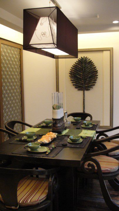 咖啡色中式风格餐厅装潢