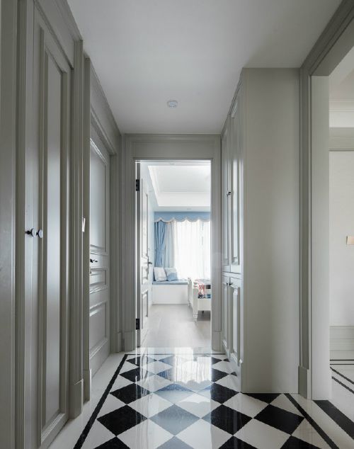 现代美式风三居室装修设计，精致典雅的灰色调