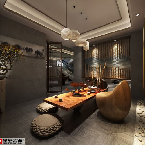 贵阳乐湾国际别墅装修设计，新中式禅意佳话！