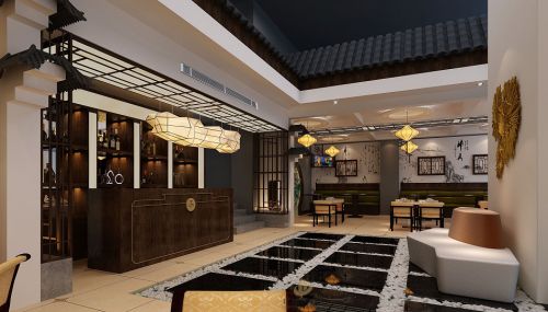 深圳餐厅装修设计-赣南印象（欢乐海岸店）-广深艺建设