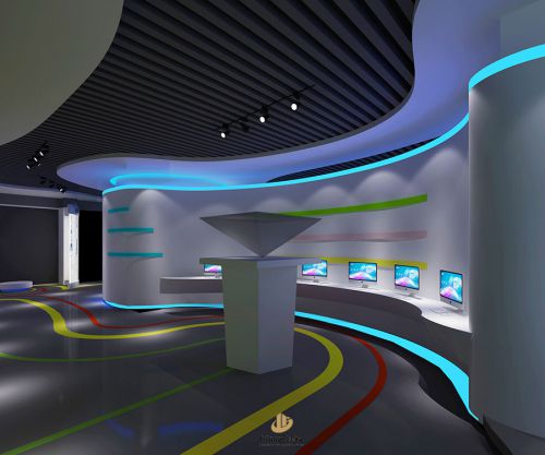 深圳展厅装修设计-创意银行展厅-广深艺建设