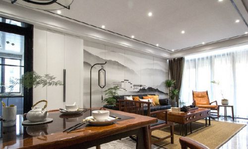新中式风格三居室，简约大气的中国风家居