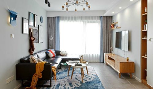 咸阳城市人家小两室北欧风格单身公寓
