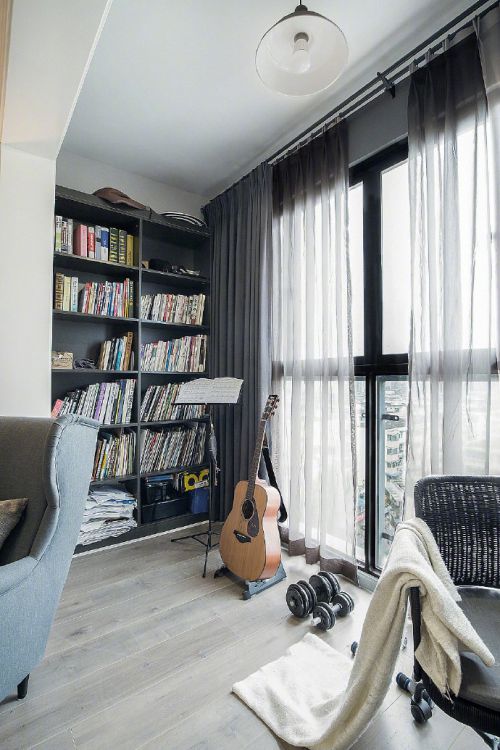 80㎡经典灰色调家居装修设计，一种酷酷的简约时尚感。​​​