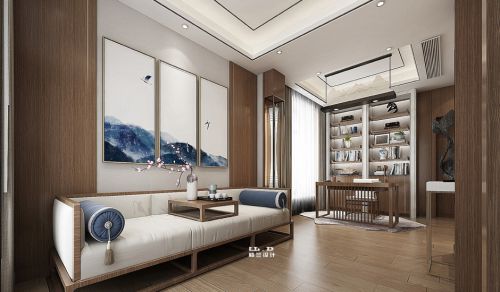 新中式轻奢品质别墅装修设计效果图