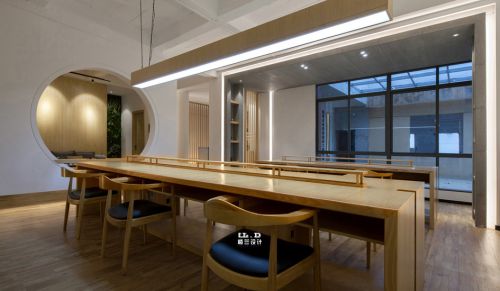 新中式办公空间装饰设计效果图