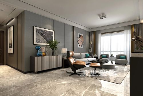 造价20万现代风格装修郑州万业金城130平三室两厅户型设计